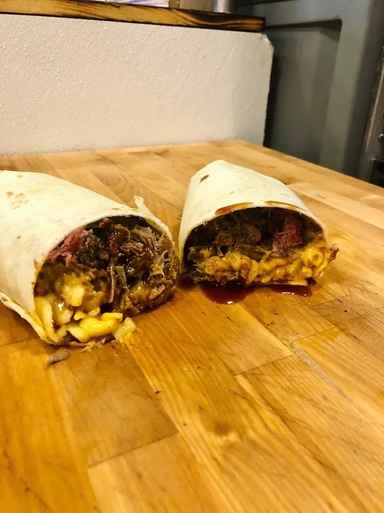 Brisket Mac Burrito